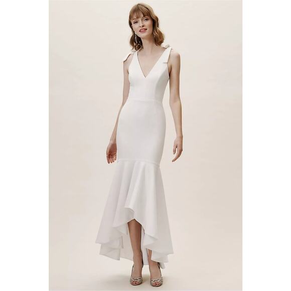 NWT BHLDN Dress the Population Julia Dress $273 MEDIUM White SPECIAL OCCASION - Picture 1 of 4
